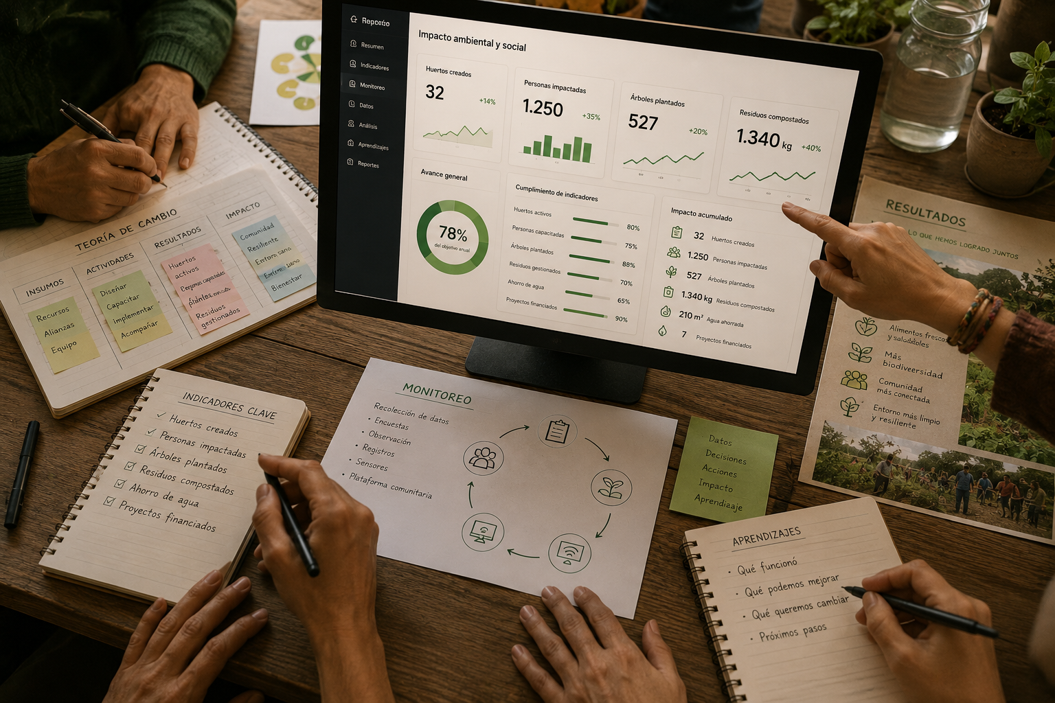 Monitoreo, evaluación y aprendizaje regenerativo